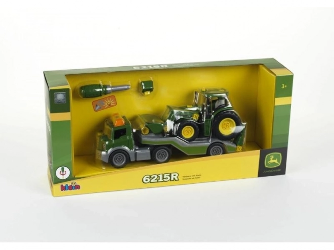 John Deere traktor szerelhető utánfutóval