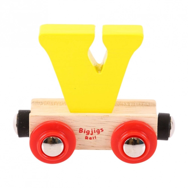 Bigjigs Rail vonat betű V