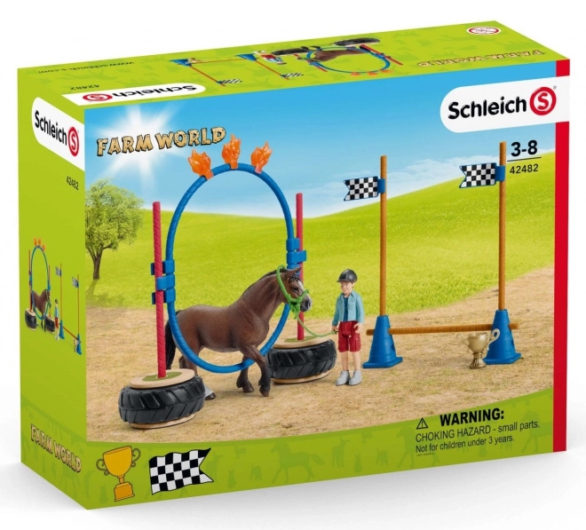 schleich farm world póni agility verseny készlet