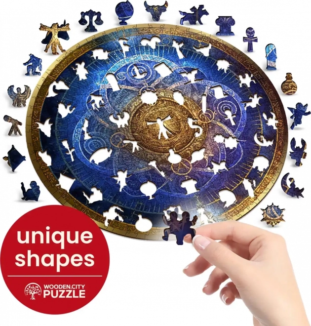 Fakocka kék állatöv puzzle 250 darabos