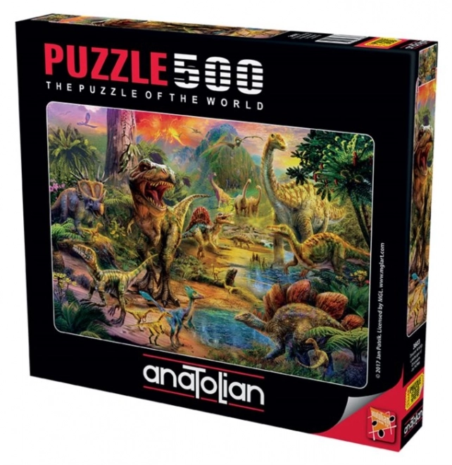 Dinoszaurusz Királyság puzzle 500 db - Anatolian