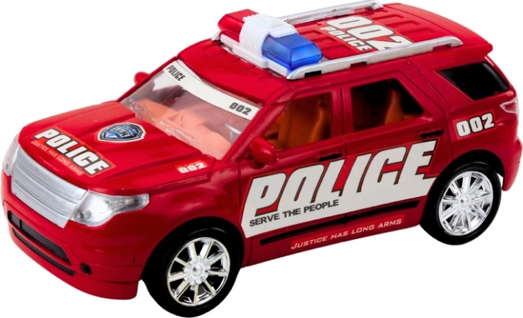 Részletes rádióautó fényhíddal