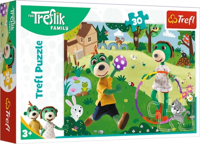 30 darabos puzzle – Treflik család: Aktív nap