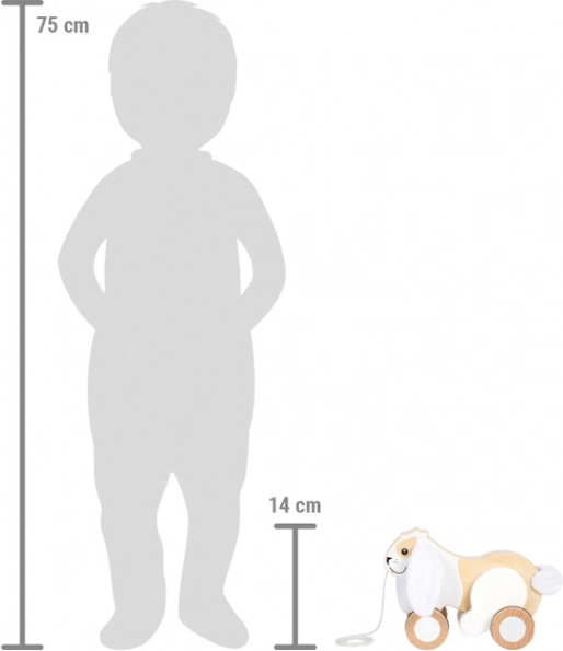 Fa húzható játék Nyúl susogó fülekkel a Small Foot-tól