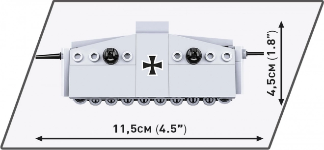 Sturmpanzerwagen a7v építőjáték model