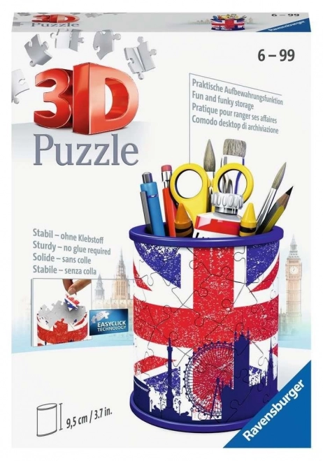 Londoni 3D puzzle ceruzatartó - 54 darabos