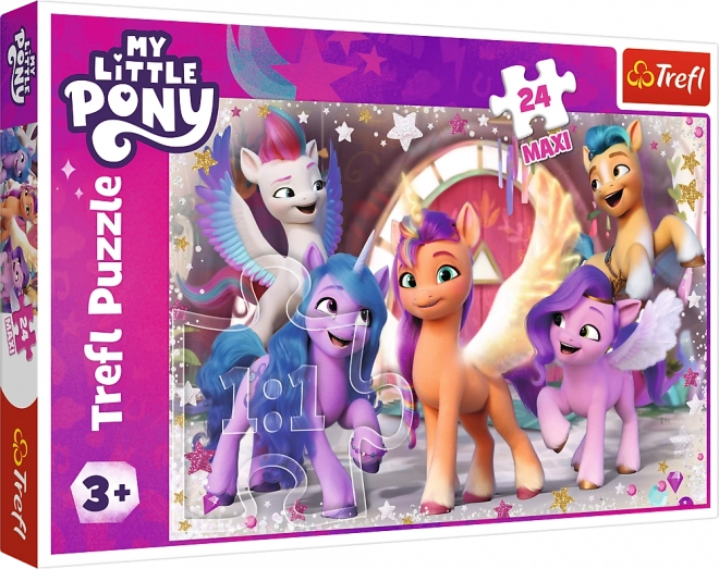 TREFL puzzle: My Little Pony boldog nap maxi 24 darab