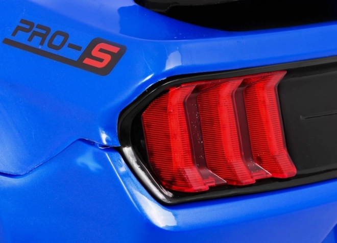 GT Sportautó gyerekeknek akkumulátorral, kék + távirányító + lassú indítás + csomagtartó + MP3 LED dióda