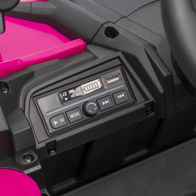 Gyermek elektromos autó Buggy Madman UTV-MX rózsaszín