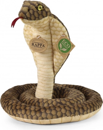 Pamut plüss kobra 127 cm, környezetbarát, Rappa