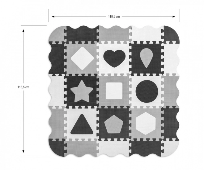 Jolly puzzle készlet szürke színben