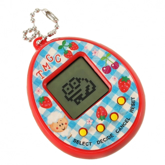 Tamagotchi tojás elektronikus játék gyerekeknek - piros