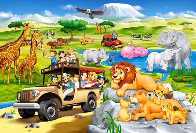 Safari Kaland Maxi Puzzle 40 Darabos - Castorland