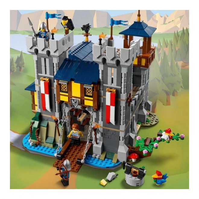 Középkori kastély LEGO Creator 3 az 1-ben