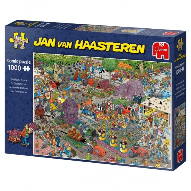 JUMBO virágparádé puzzle 1000 darabos Jan van Haasteren