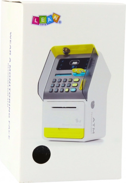 Rózsaszín gyerek bankautomata széf PIN kóddal
