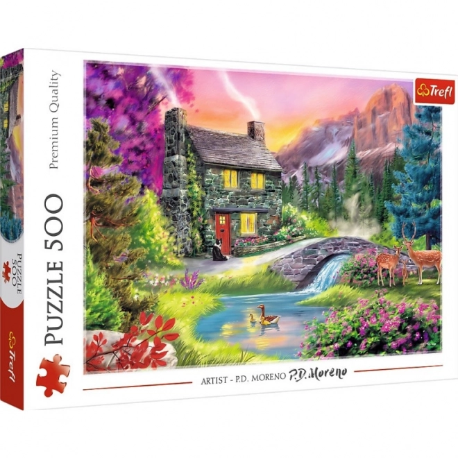 500 darabos puzzle - Hegyi idill