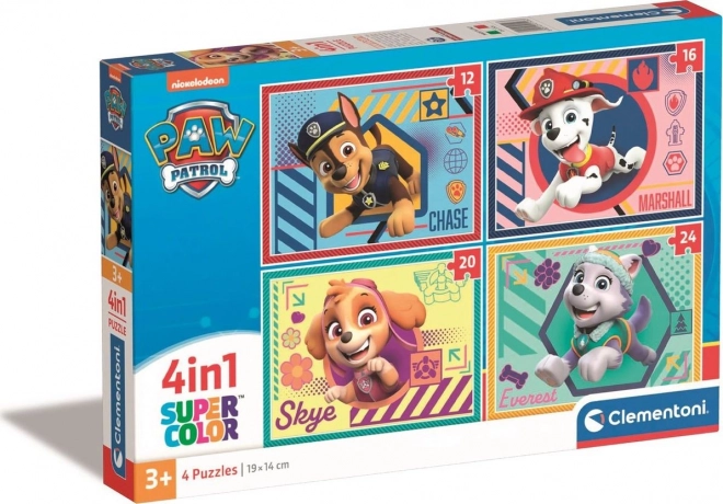 Paw Patrol Clementoni Puzzle 4 az 1-ben gyerekeknek