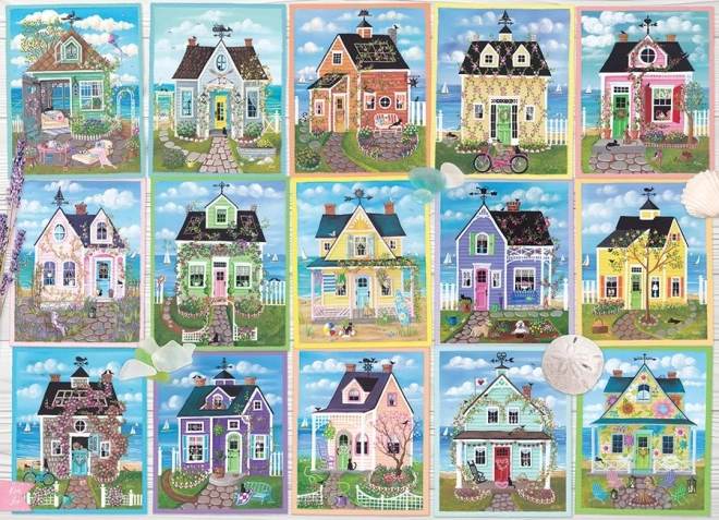 Cobble Hill Tengeri Házikók 1000 Darabos Puzzle