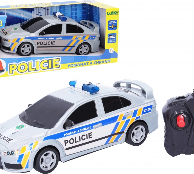 Cseh rendőrségi RC autó távirányítással 23 cm