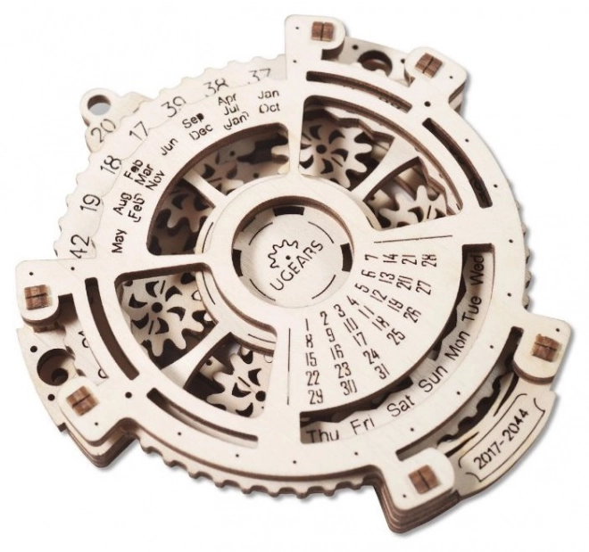 Ugears 3D fa mechanikus puzzle naptár