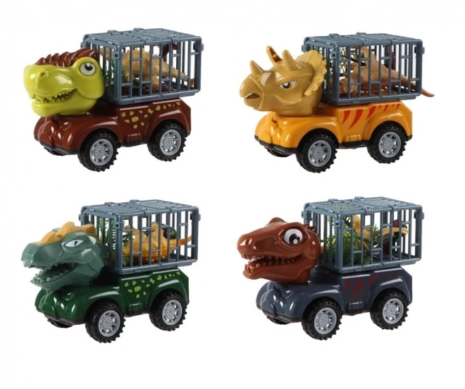 Dinoszaurusz lendkerekes autó figurával