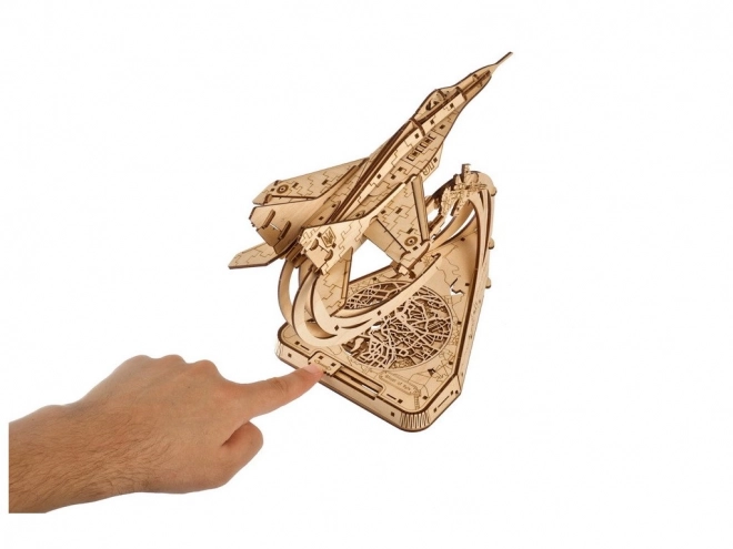 Ugears 3D Dekorációs Ébresztőóra Fa Puzzle