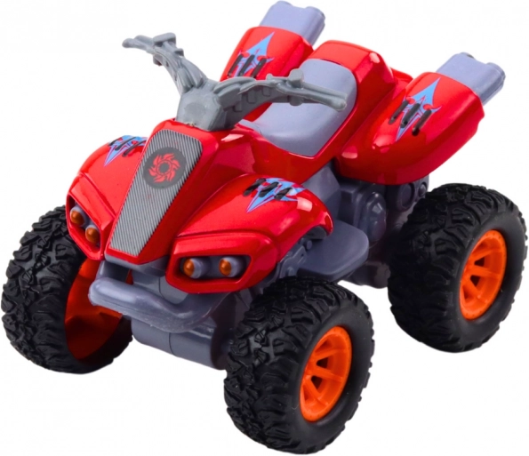 Quad meghajtással, gumikerék és fém karosszéria