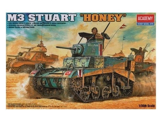 M3 Stuart Honey tank modell készlet