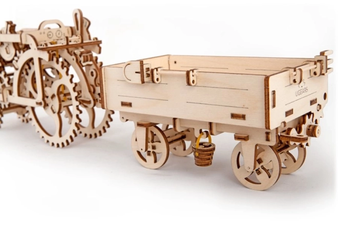 ugears 3d mechanikai pótkocsi puzzle - 68 darabos