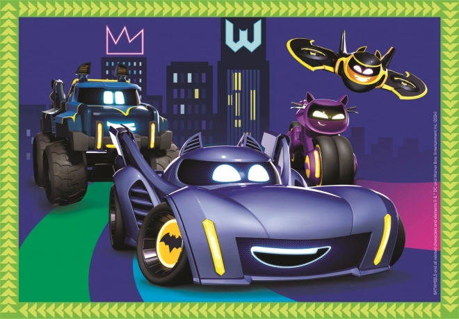 Puzzle Batwheels 4 az 1-ben (12, 16, 20, 24 darabos)