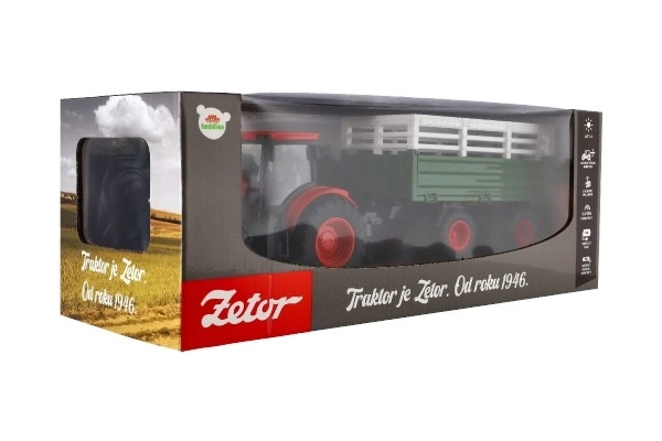 Zetor RC traktor utánfutóval és fényeffektusokkal