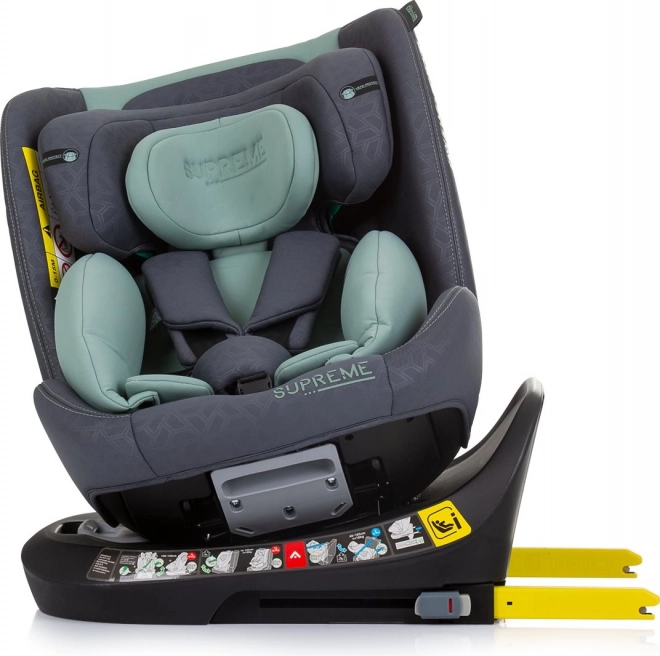 Chipolino autósülés supreme i-size 40-150 cm isofix 360, pasztell zöld