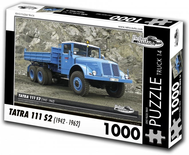 Retro autók puzzle teherautó Tatra 111 S2