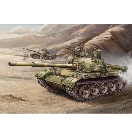 Trumpeter T-62 M harckocsi modell