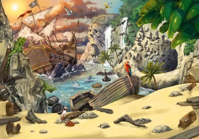 Pirate Escape Kaland Gyerek Puzzle 368 Darab