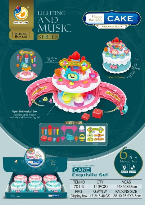 Születésnapi torta játék készlet
