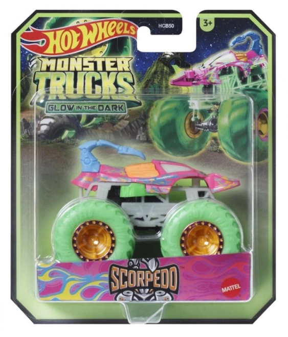 Hot Wheels szörnyteherautók világító a sötétben