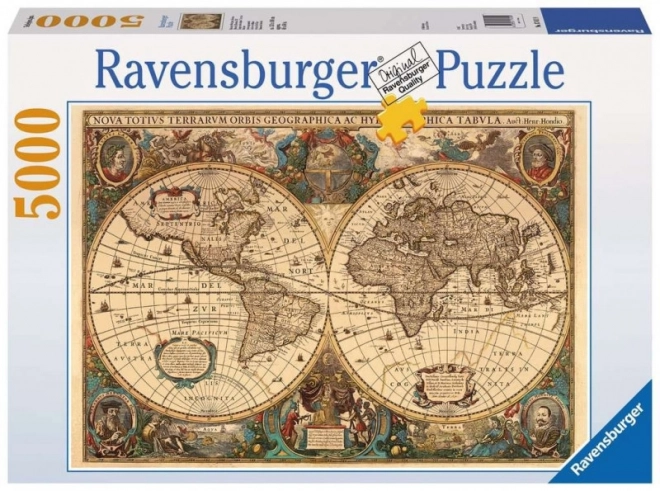 Ravensburger régi világtérkép puzzle 5000 darabos