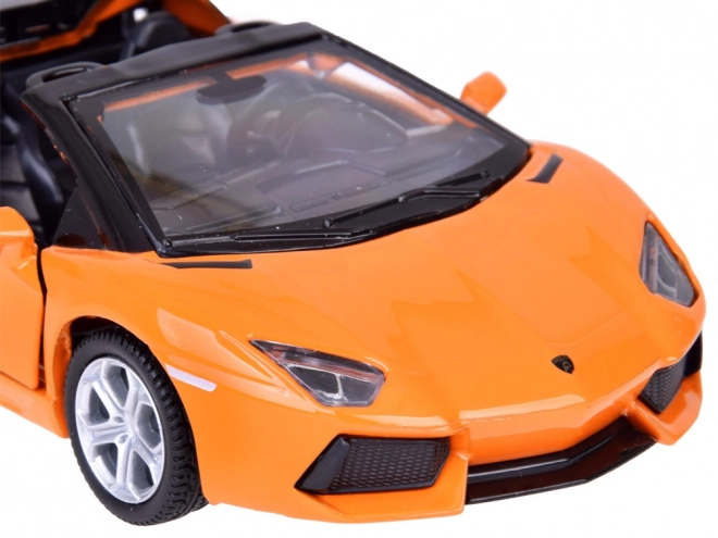 Fém modell autó Lamborghini Aventador Roadster 1:32 interaktív