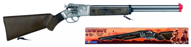 Fém cowboy puska 12 tölténnyel