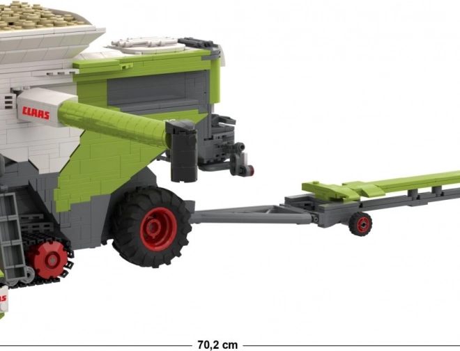 Építőkészlet Brixies Plus Claas Lexion 8900 Terra Trac pótkocsival