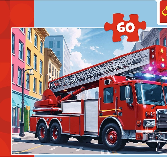Tűzoltóautó Kirakó 60 Darab