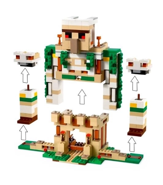Légo minecraft vasgólem erődítmény