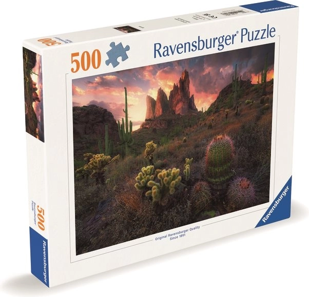 Kaktuszok alkonyatkor - Ravensburger puzzle 500 darabos