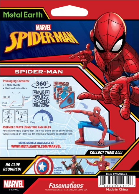 Fém Föld 3D puzzle: Avengers Spider-Man