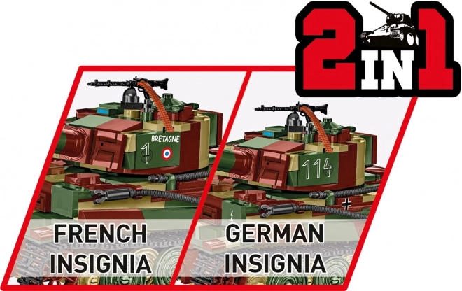 Páncélos Tigris Tank Modell 870 Darabos Építőkészlet