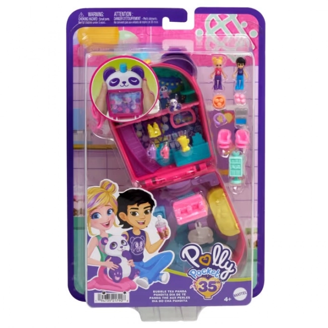 Polly Pocket Buborék Tea Panda Kompakt Készlet