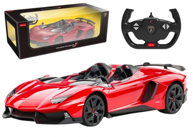 rc autó lamborghini aventador piros kabrió