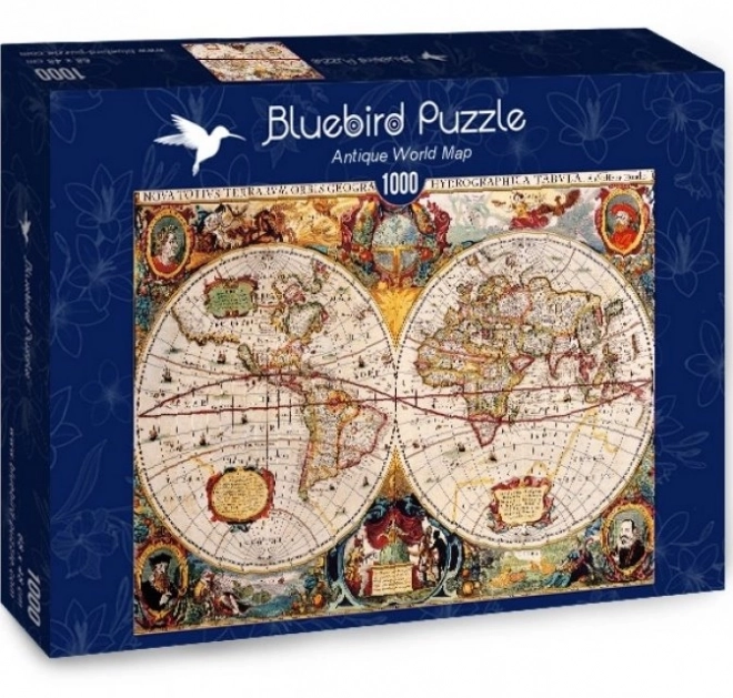 Antik világtérkép puzzle 1000 darabos